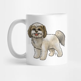 Dog - Shih Poo - Cream and Tan Mug